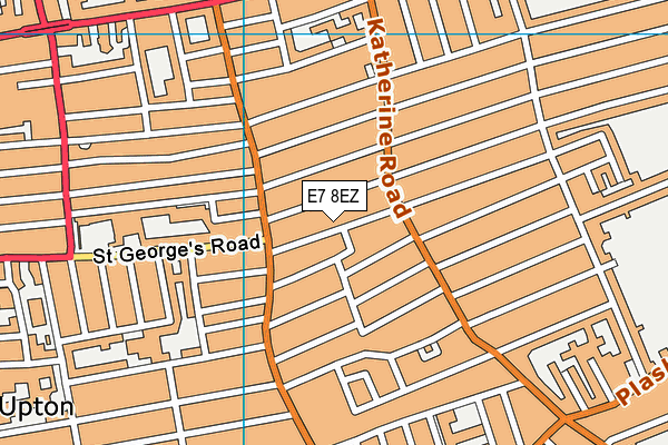 E7 8EZ map - OS VectorMap District (Ordnance Survey)