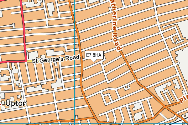 E7 8HA map - OS VectorMap District (Ordnance Survey)