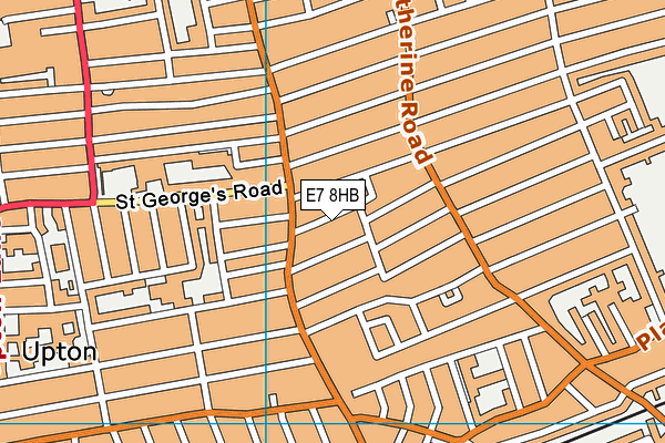 E7 8HB map - OS VectorMap District (Ordnance Survey)