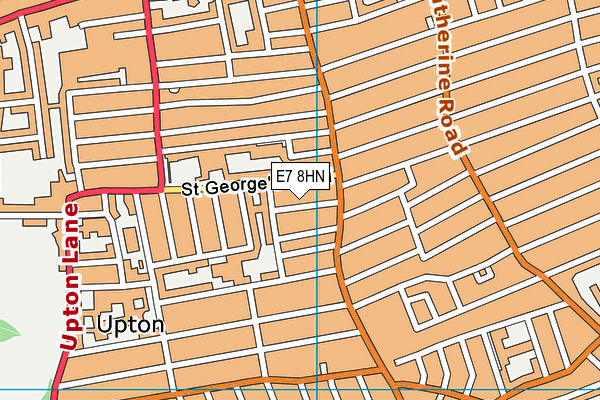 E7 8HN map - OS VectorMap District (Ordnance Survey)