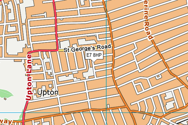 E7 8HP map - OS VectorMap District (Ordnance Survey)