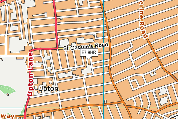 E7 8HR map - OS VectorMap District (Ordnance Survey)