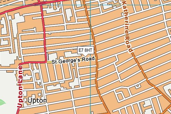 E7 8HT map - OS VectorMap District (Ordnance Survey)