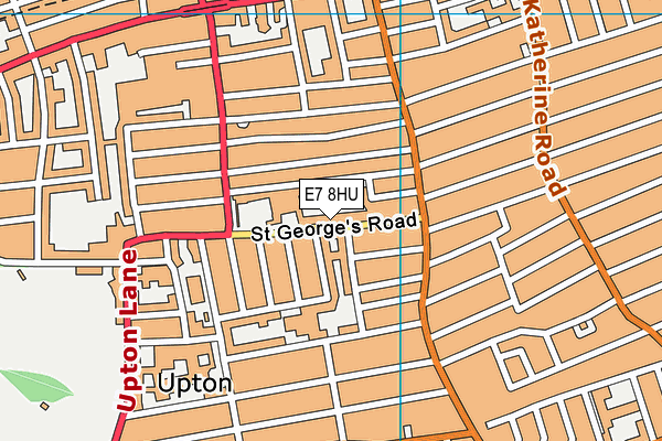 St Angelas Ursuline School map (E7 8HU) - OS VectorMap District (Ordnance Survey)