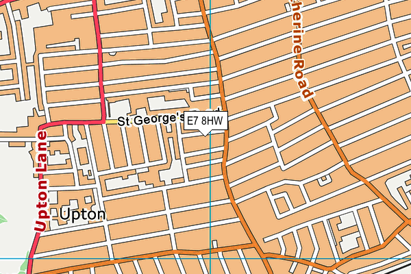 E7 8HW map - OS VectorMap District (Ordnance Survey)