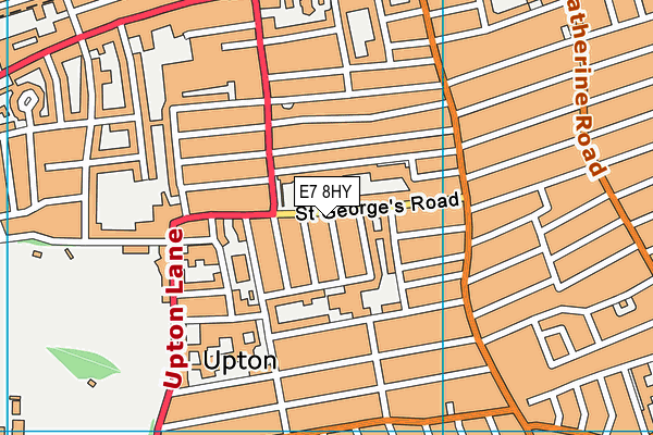 E7 8HY map - OS VectorMap District (Ordnance Survey)