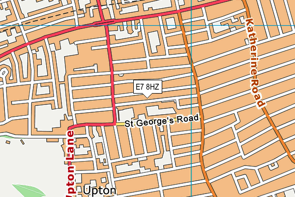 E7 8HZ map - OS VectorMap District (Ordnance Survey)