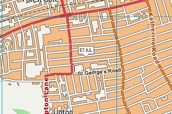 E7 8JL map - OS VectorMap District (Ordnance Survey)