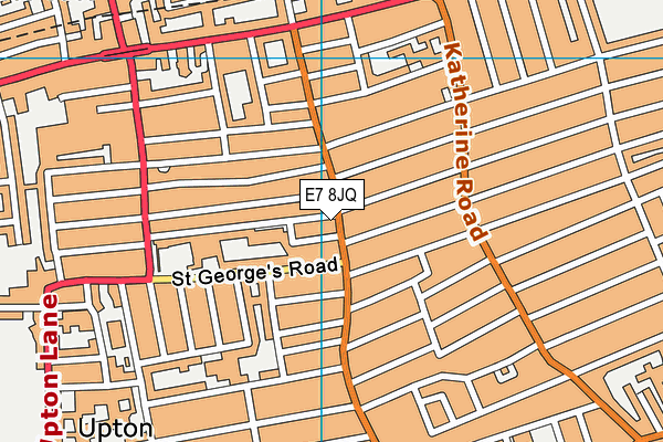E7 8JQ map - OS VectorMap District (Ordnance Survey)
