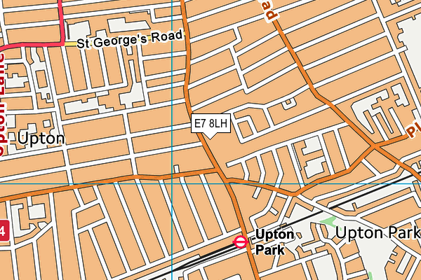 E7 8LH map - OS VectorMap District (Ordnance Survey)