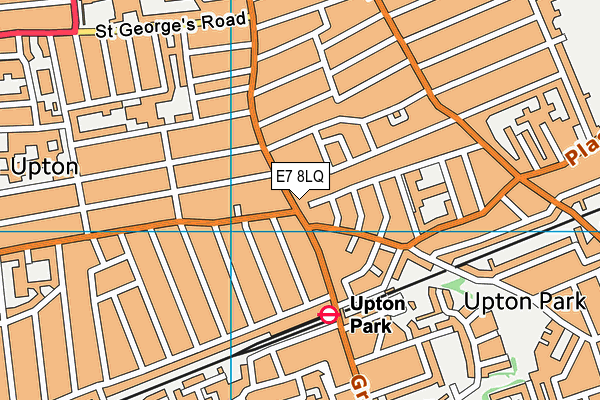 E7 8LQ map - OS VectorMap District (Ordnance Survey)