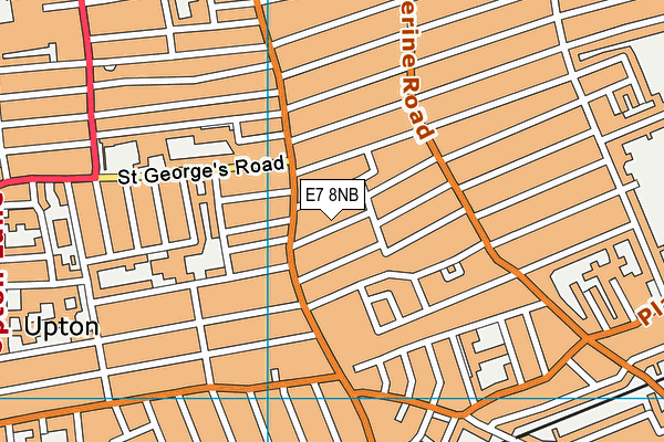 E7 8NB map - OS VectorMap District (Ordnance Survey)