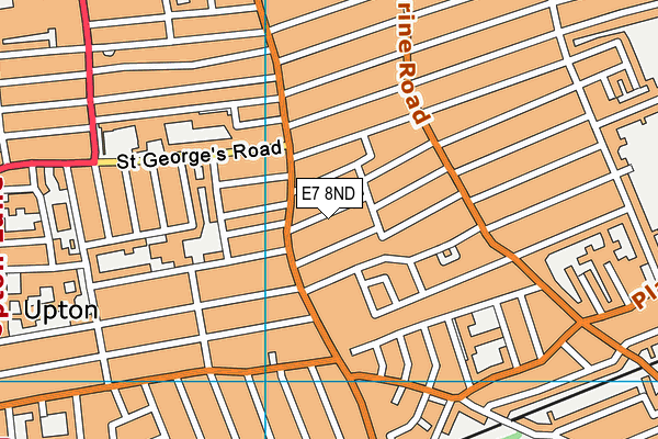 E7 8ND map - OS VectorMap District (Ordnance Survey)