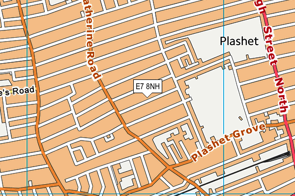 E7 8NH map - OS VectorMap District (Ordnance Survey)