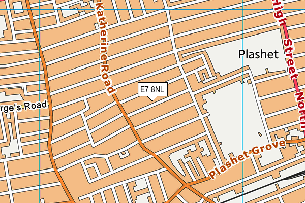 William Davies Primary School map (E7 8NL) - OS VectorMap District (Ordnance Survey)