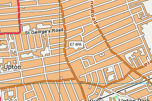 E7 8PA map - OS VectorMap District (Ordnance Survey)