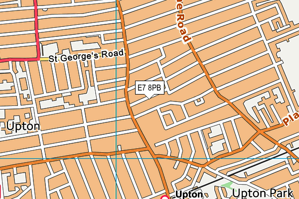 E7 8PB map - OS VectorMap District (Ordnance Survey)