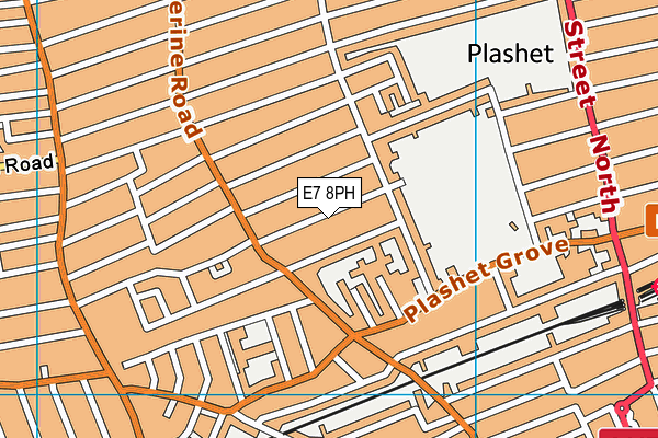 E7 8PH map - OS VectorMap District (Ordnance Survey)