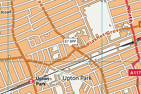 E7 8PP map - OS VectorMap District (Ordnance Survey)