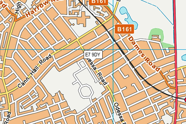 E7 9DY map - OS VectorMap District (Ordnance Survey)