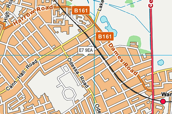 E7 9EA map - OS VectorMap District (Ordnance Survey)