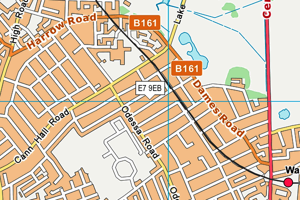 E7 9EB map - OS VectorMap District (Ordnance Survey)