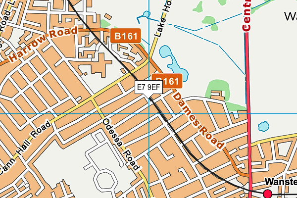 E7 9EF map - OS VectorMap District (Ordnance Survey)