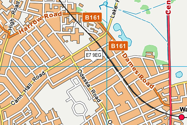 E7 9EG map - OS VectorMap District (Ordnance Survey)