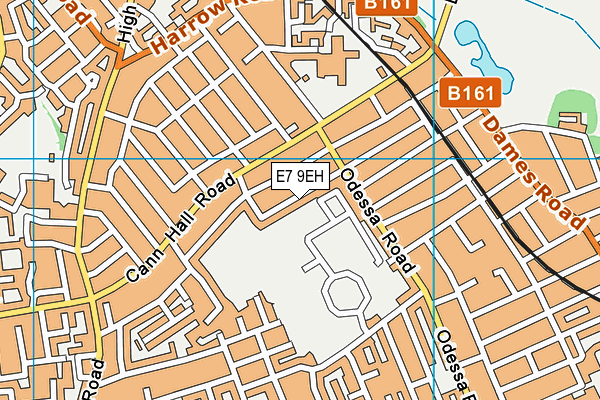 E7 9EH map - OS VectorMap District (Ordnance Survey)