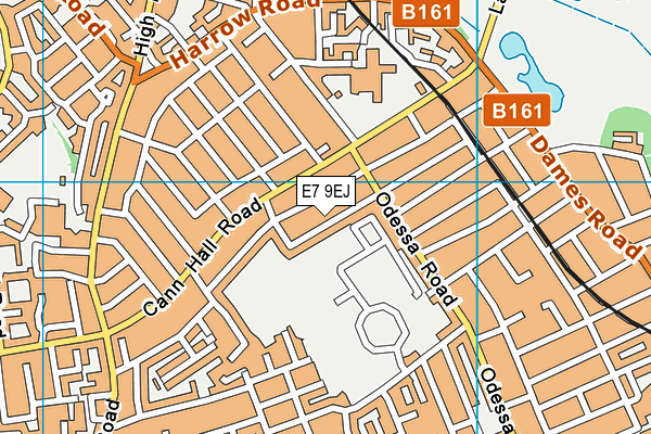 E7 9EJ map - OS VectorMap District (Ordnance Survey)