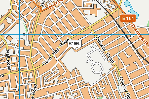 E7 9EL map - OS VectorMap District (Ordnance Survey)