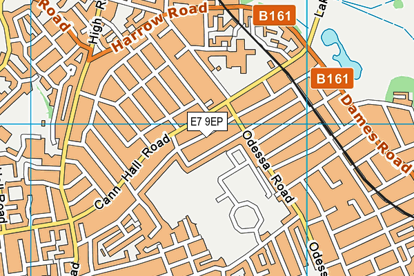 E7 9EP map - OS VectorMap District (Ordnance Survey)