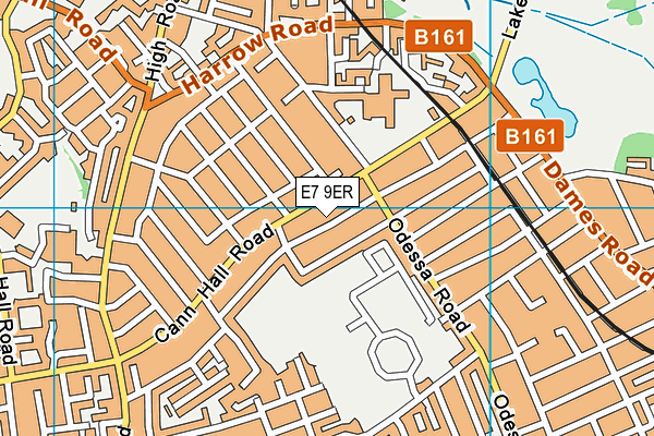 E7 9ER map - OS VectorMap District (Ordnance Survey)