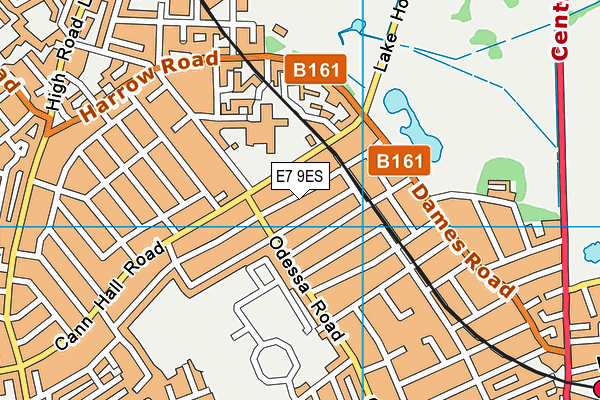 E7 9ES map - OS VectorMap District (Ordnance Survey)