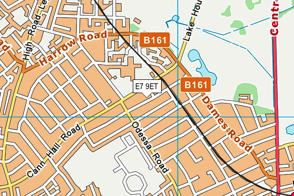 E7 9ET map - OS VectorMap District (Ordnance Survey)