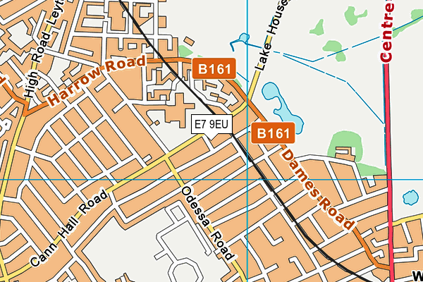 E7 9EU map - OS VectorMap District (Ordnance Survey)