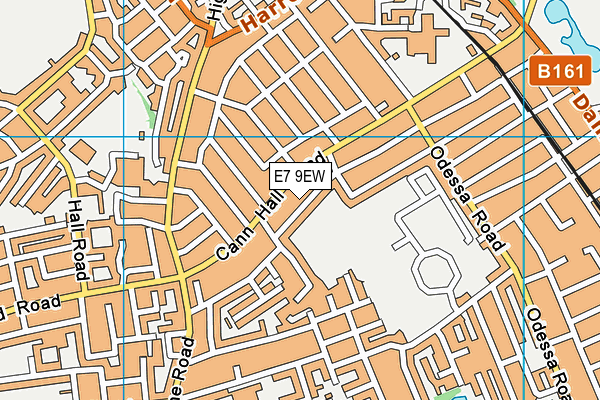 E7 9EW map - OS VectorMap District (Ordnance Survey)