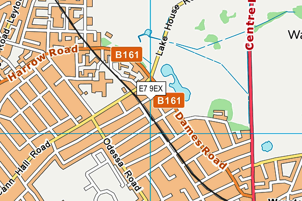 E7 9EX map - OS VectorMap District (Ordnance Survey)