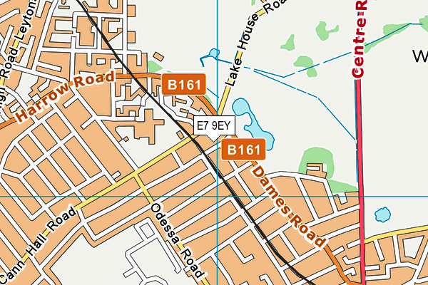 E7 9EY map - OS VectorMap District (Ordnance Survey)