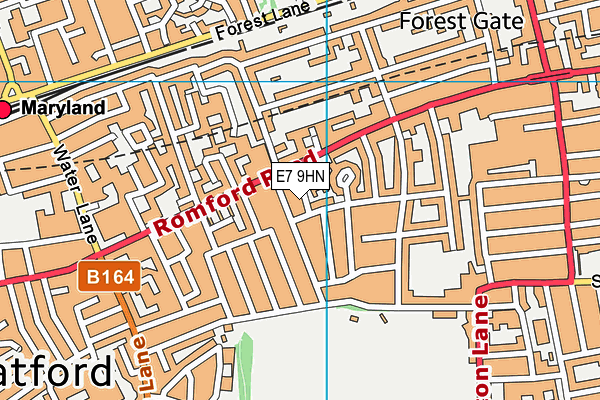 E7 9HN map - OS VectorMap District (Ordnance Survey)