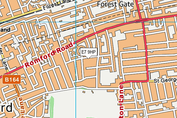 E7 9HP map - OS VectorMap District (Ordnance Survey)