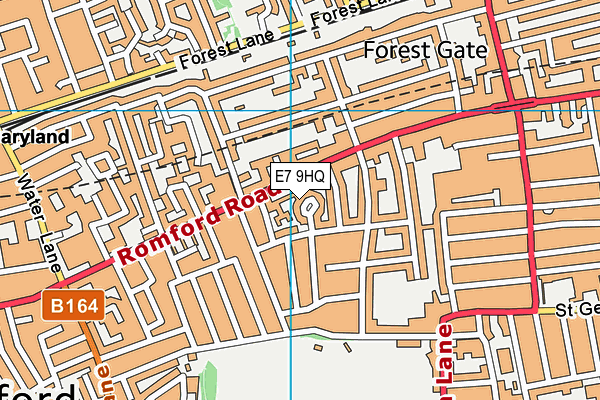E7 9HQ map - OS VectorMap District (Ordnance Survey)