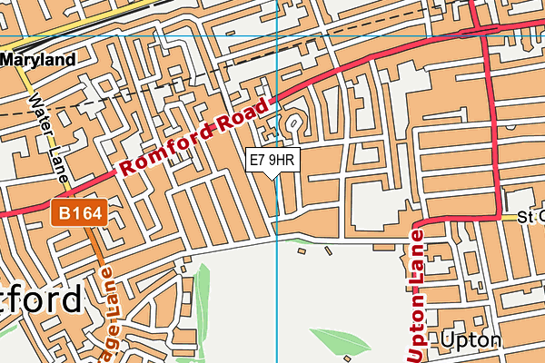 E7 9HR map - OS VectorMap District (Ordnance Survey)