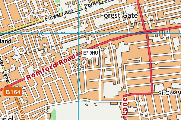 E7 9HU map - OS VectorMap District (Ordnance Survey)
