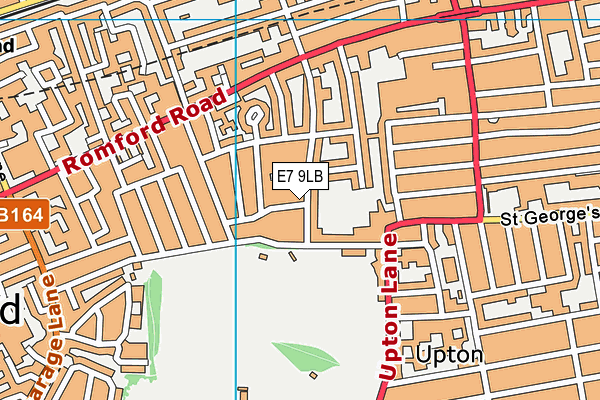 E7 9LB map - OS VectorMap District (Ordnance Survey)