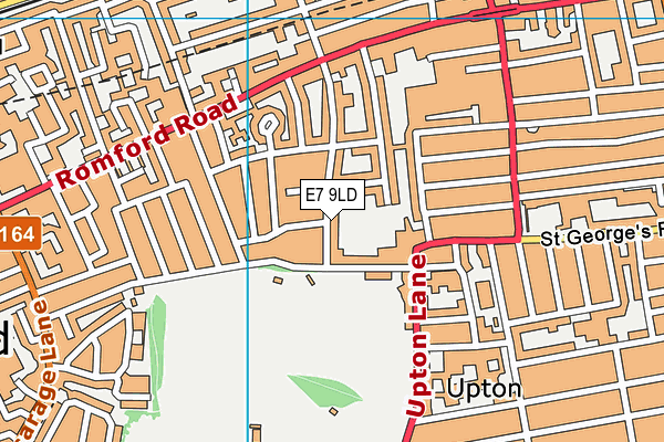 E7 9LD map - OS VectorMap District (Ordnance Survey)