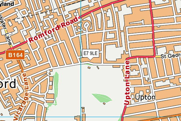 E7 9LE map - OS VectorMap District (Ordnance Survey)