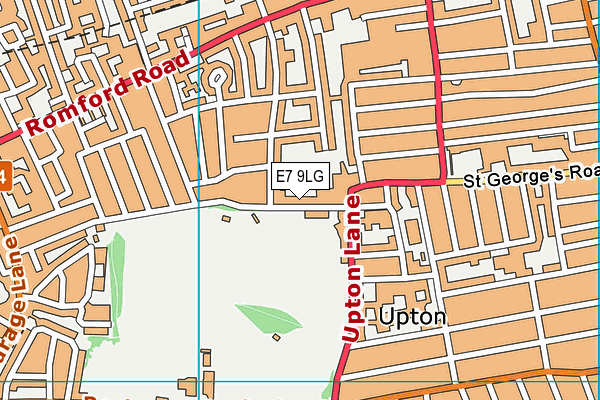 E7 9LG map - OS VectorMap District (Ordnance Survey)