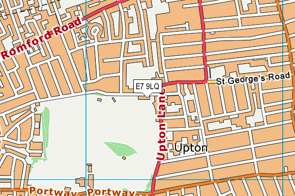 E7 9LQ map - OS VectorMap District (Ordnance Survey)
