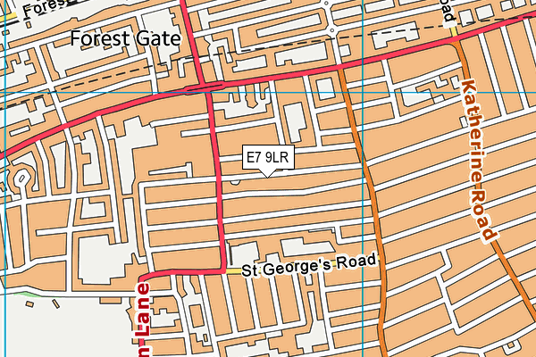 E7 9LR map - OS VectorMap District (Ordnance Survey)